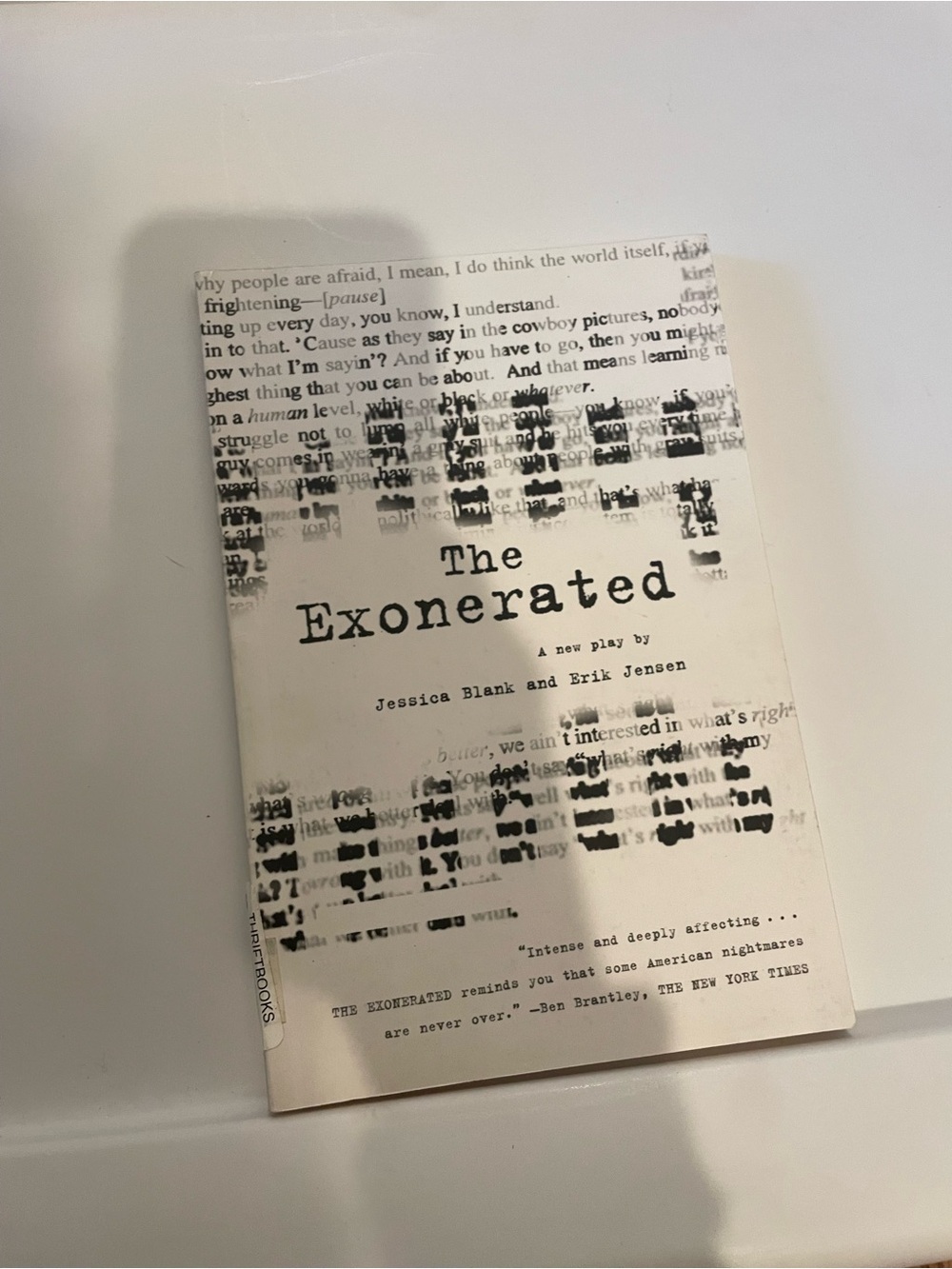 The Exonerated Paperback play by Jessica, Blank and Erik Jensen